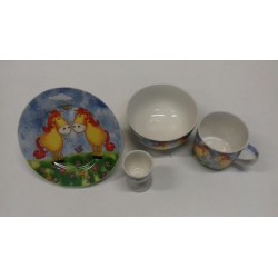 Juego de porcelana 4 pieças