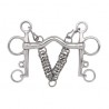 Bocado Pelham puente inox.