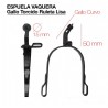Espuela vaquera g/torcido r/lisa