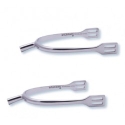 Espuela Stubben inglesa inox. Caballero s/ruleta (gallo 20mm)