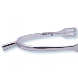 Espuela Stubben inglesa inox. Caballero s/ruleta (gallo 20mm)