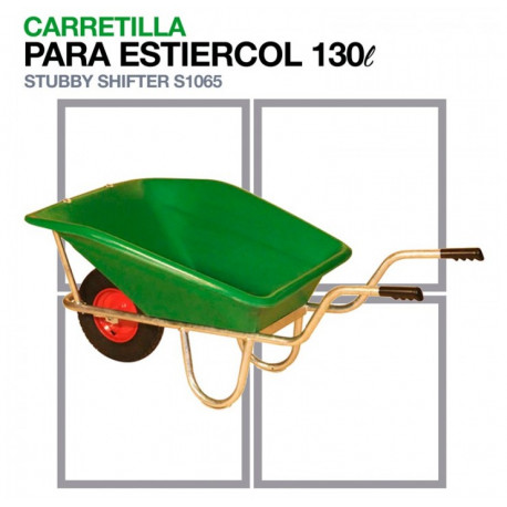 CARRETILLA PARA ESTIERCOL S1065 CAPACIDAD 130L