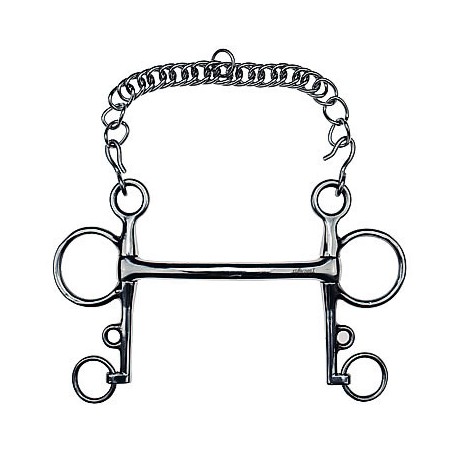 Bocado Pelham Inox Recto