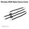 Riendas Atar Nylon Goma Corta