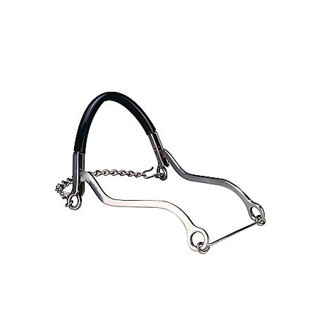 Bocado Hackamore Forrado De Plastico