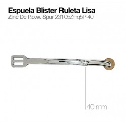 Espuela Inglesa Blister Ruleta Lisa (gallo 40mm.)