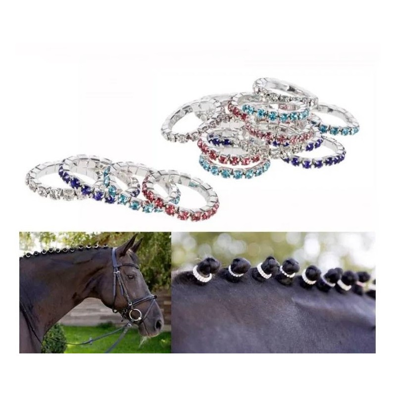 Gomas Para Crines Cristal Colores