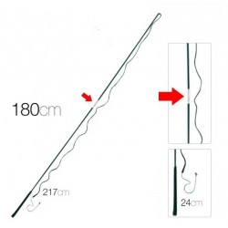 Fusta picadero desmontable 1.80 m.