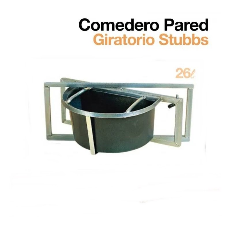 Comedero pared giratorio