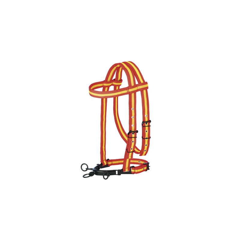 Cabezada Serreta Vaquera Nylon Con Ahogadero 3 Pilares