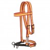 Cabezada Serreta Vaquera Nylon Con Ahogadero 3 Pilares Forrada