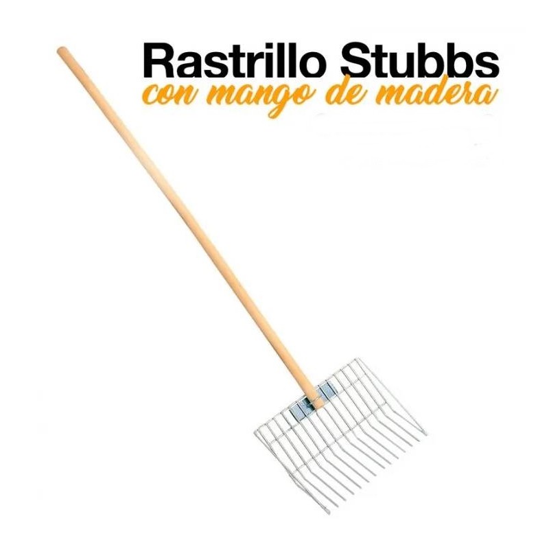 Rastrillo Mango Madera Stubbs