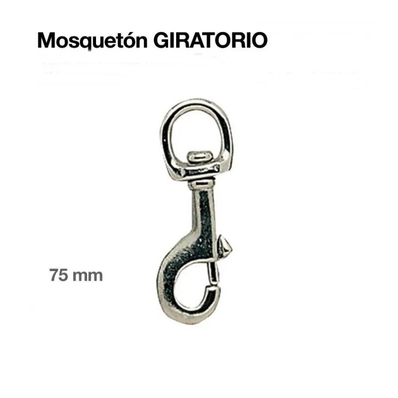 Mosqueton Giratorio 75mm