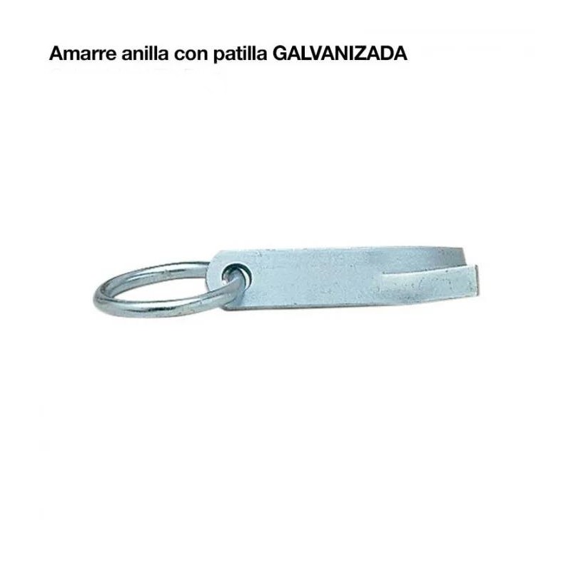 Amarre Anilla Con Patilla Galvanizado
