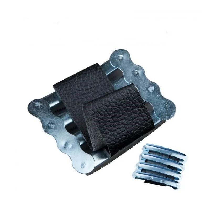 Almohaza chapa c/pasamanos cuero