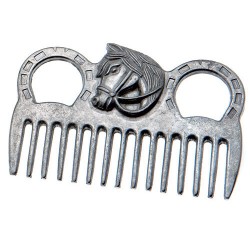 Peine Aluminio Adorno Cabeza Caballo