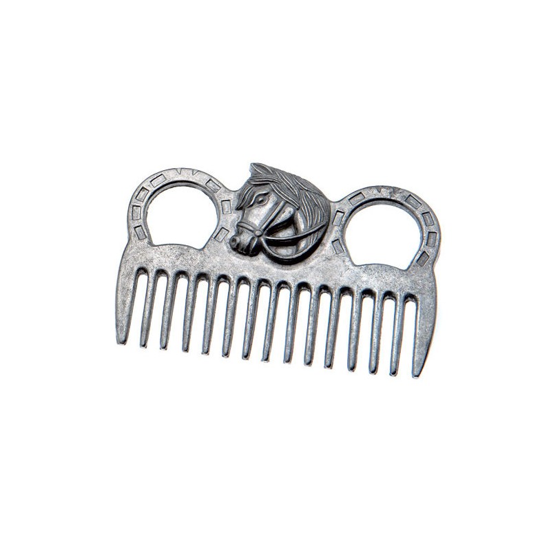 Peine Aluminio Adorno Cabeza Caballo