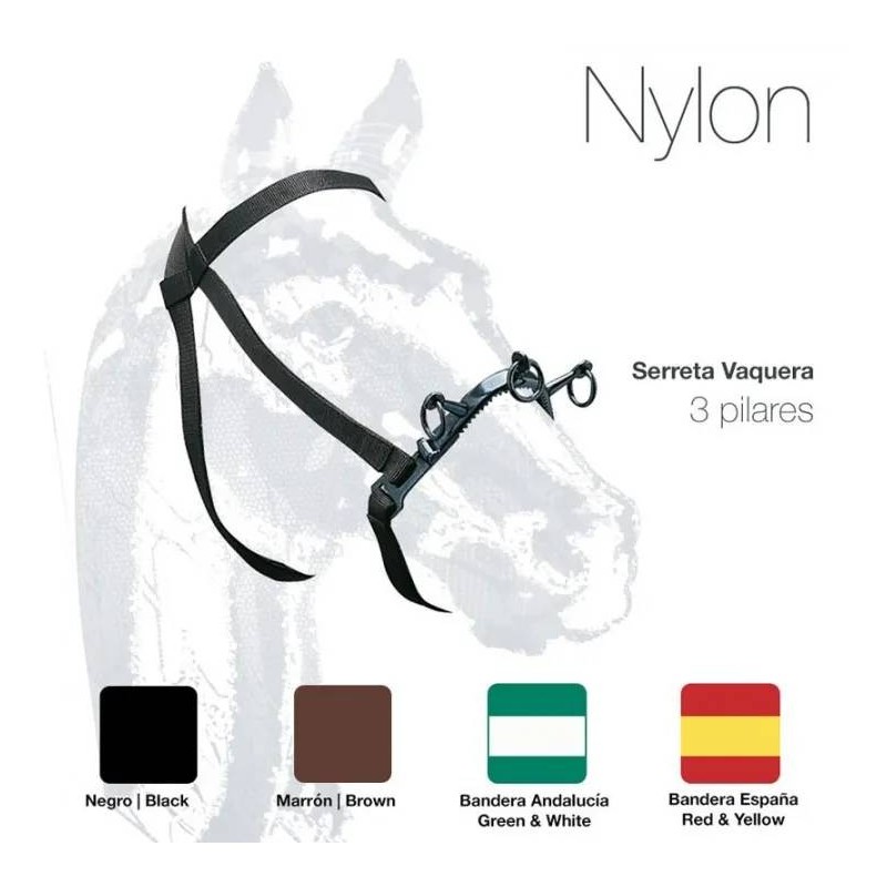 Cabezada Serreta nylon 3-Pilar