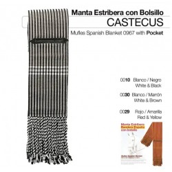 Manta Estribera Con Bolsillos Castecus
