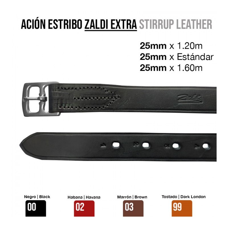 Acción Estribo Zaldi Extra 25mm