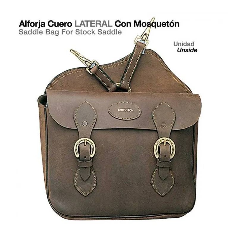 Alforja Cuero Lateral
