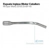 Espuela inglesa blister. Caballero (gallo largo 40mm.)
