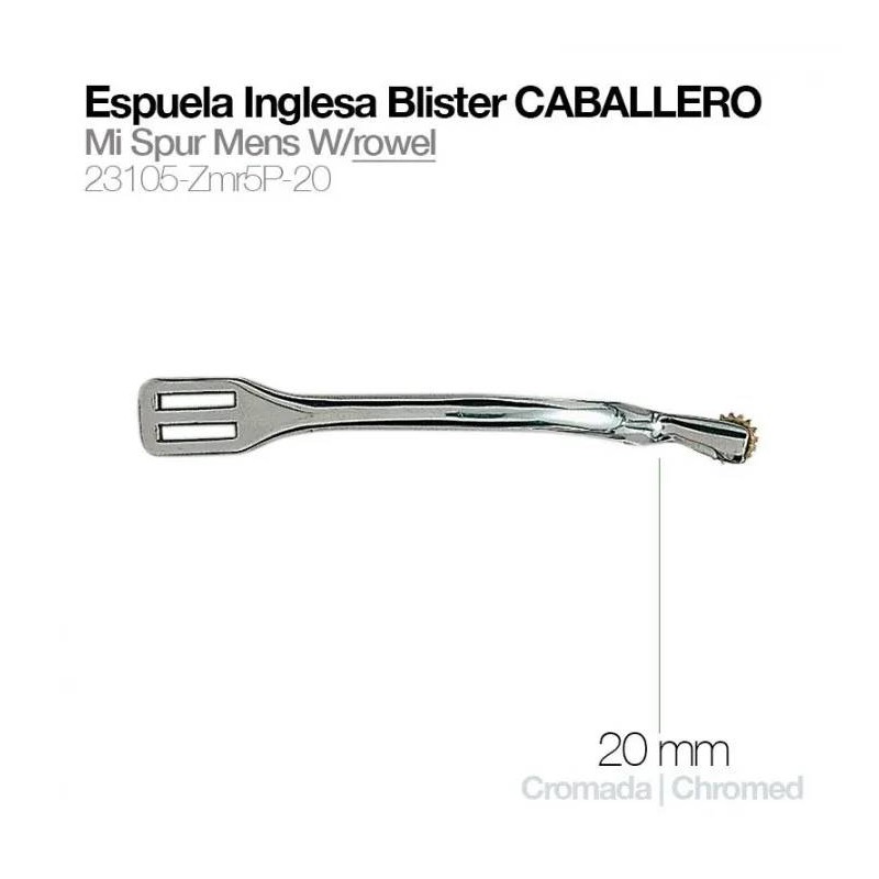 Espuela Inglesa Blister Caballero Con Ruleta