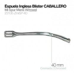Espuela inglesa blister. Caballero (c/ruleta 40mm.)