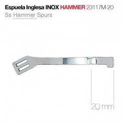 Espuela inglesa inox. hammer (gallo 20mm.)