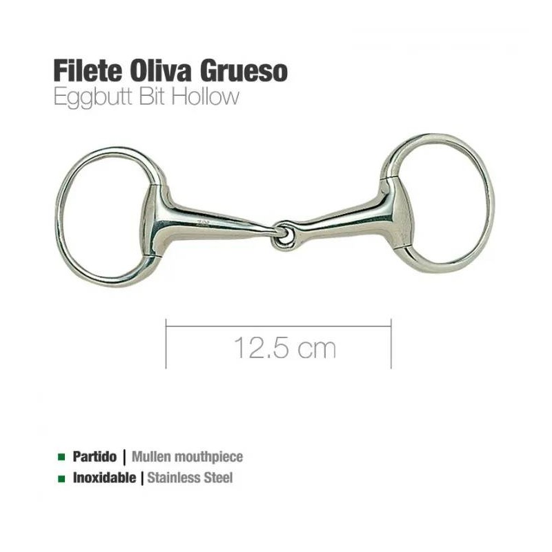 Filete oliva inox. grueso