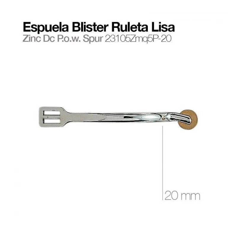 Espuela Inglesa Blister Ruleta Lisa