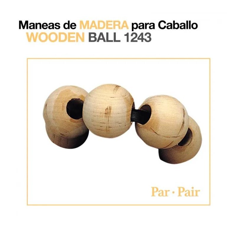 Maneas De Madera Para Caballo (Par)