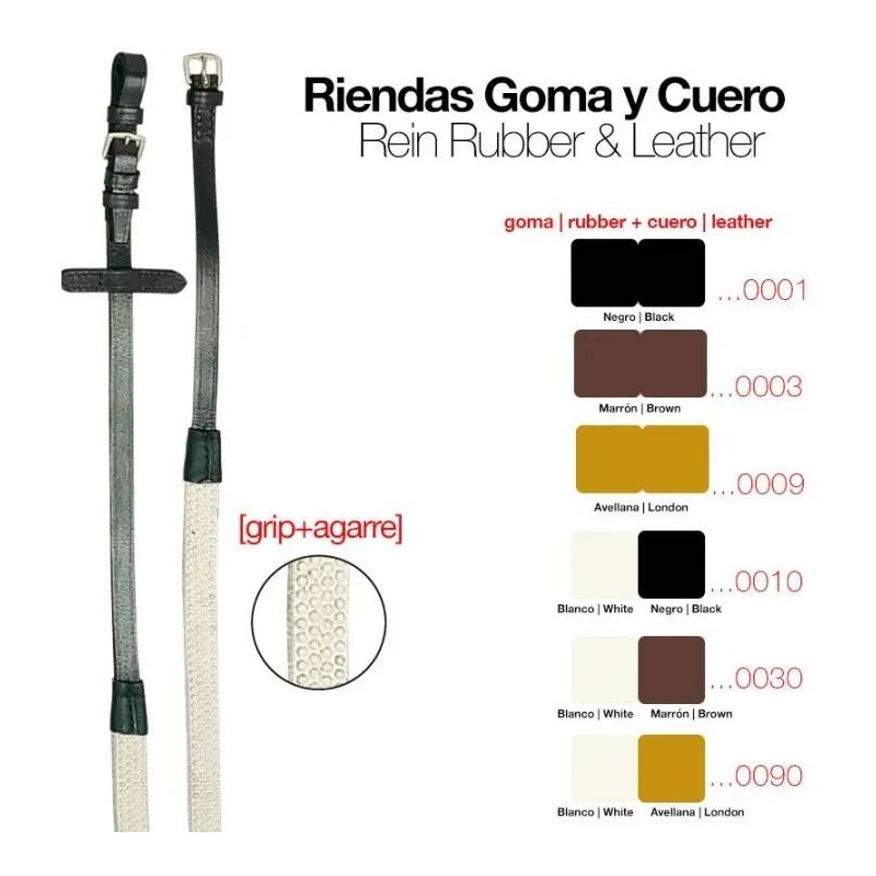 Riendas Goma Cuero