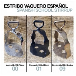Estribo Vaquero-Español Inox