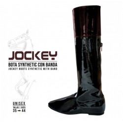 Bota Jockey Sintética Con...