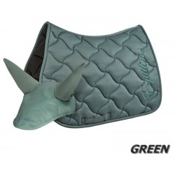 Conjunto Mantilla y Orejeras Equiline Fluid Rombo