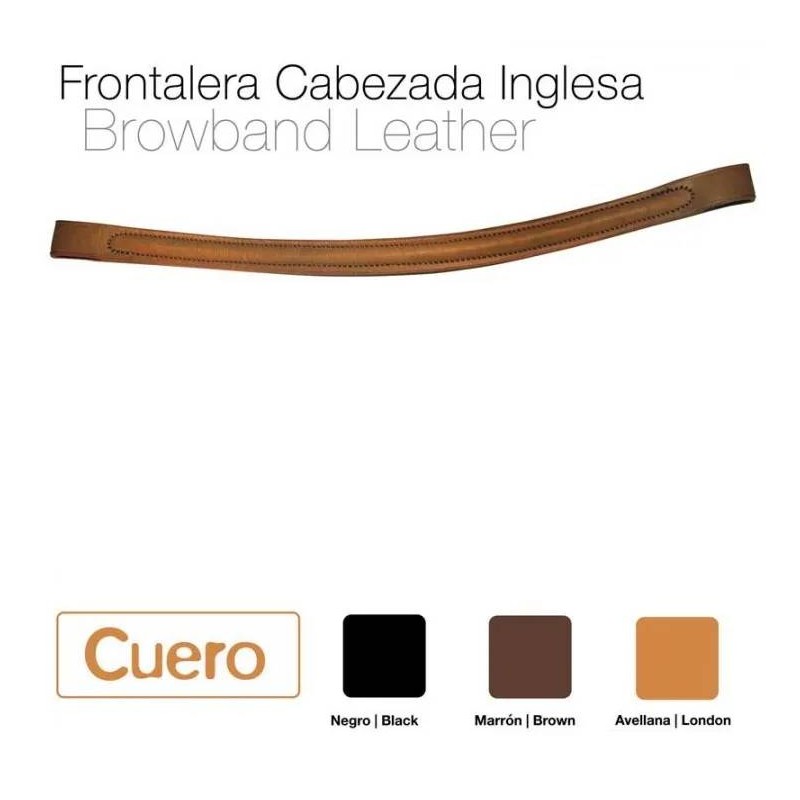 Frontalera Inglesa Cuero