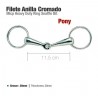 Filete anillas Cromado grueso Pony