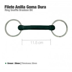 Filete anilla inox.embocadura goma I