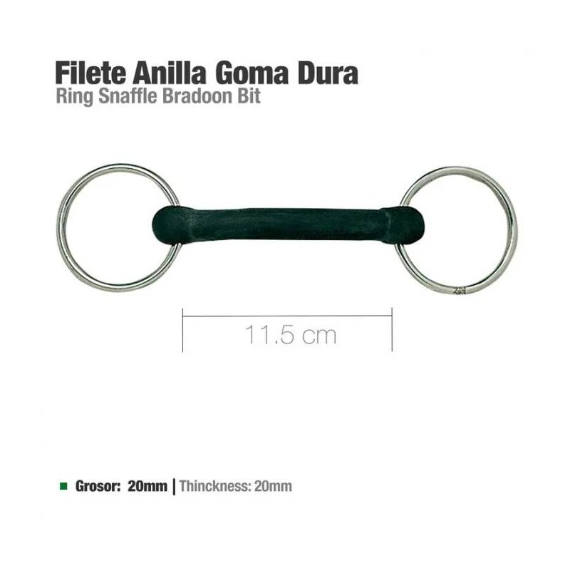 Filete anilla inox.embocadura goma I