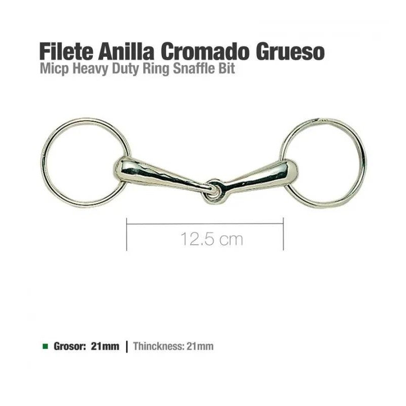 Filete Anillas Cromado Grueso