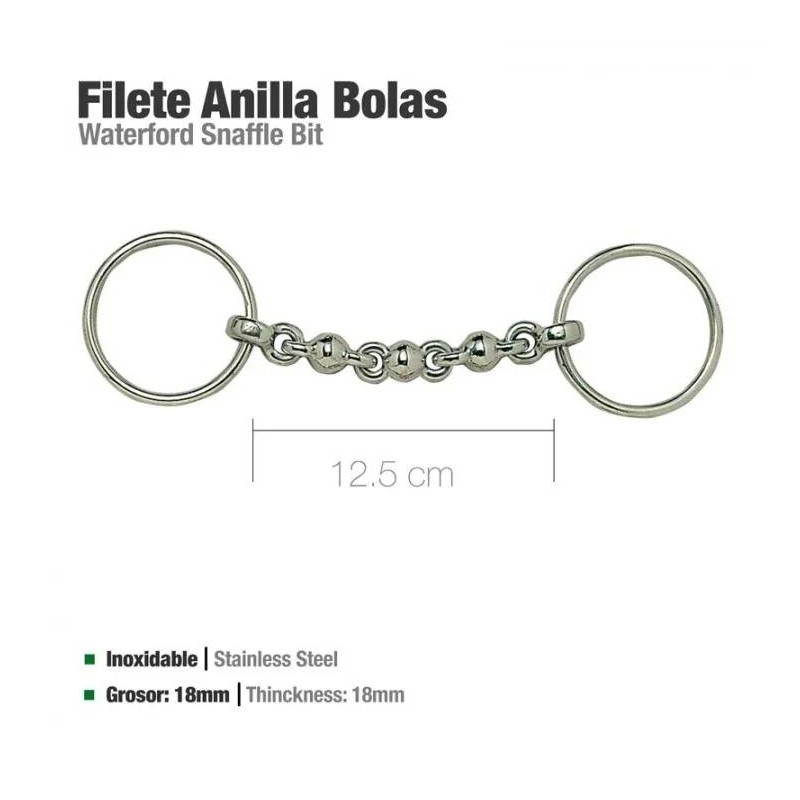 Filete Anillas Inox Bolas