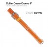 Collar Cuero Cromo Zaldi Extra