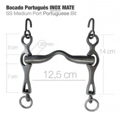 Bocado Portugues Inox Mate