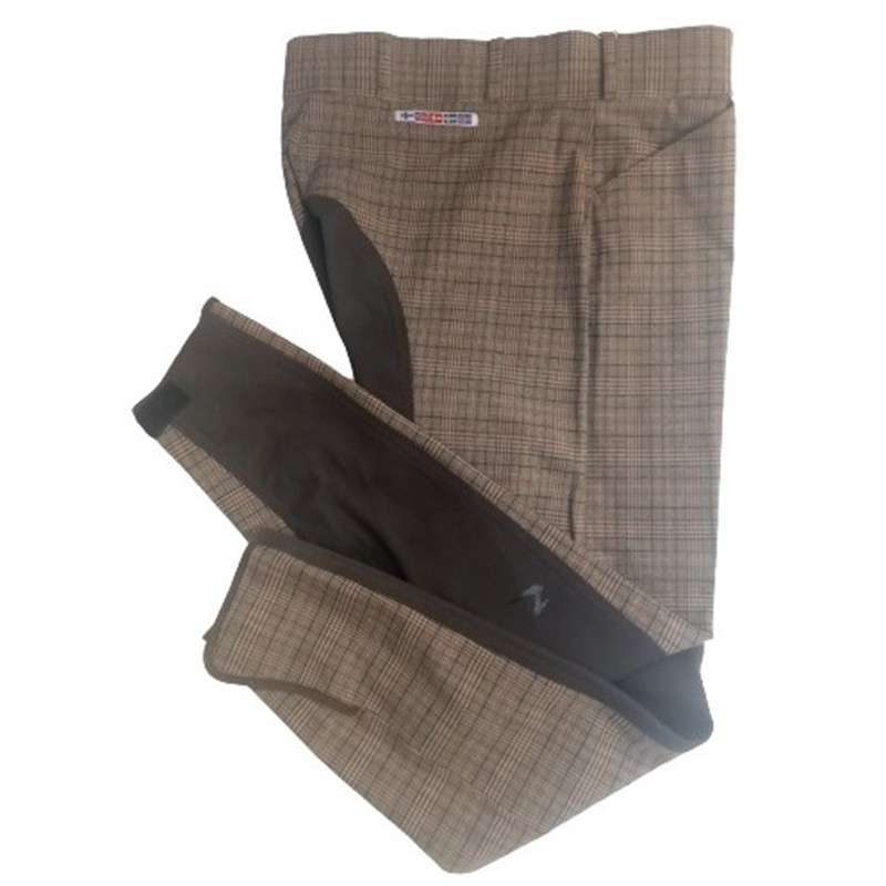 Pantalon Mujer Horze Cuadros Con Culera