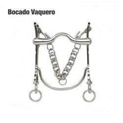 Bocado vaquero inoxidable