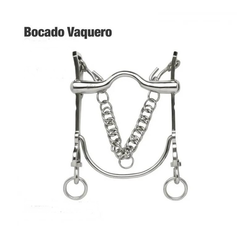 Bocado vaquero inoxidable