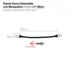 Ramal Goma Extensible Con Mosquetón
