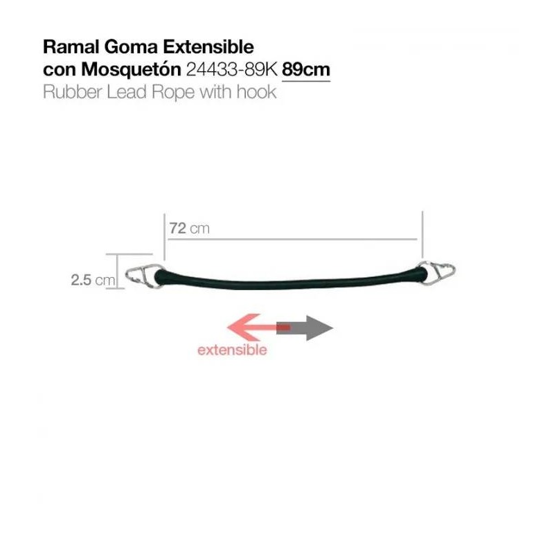 Ramal Goma Extensible Con Mosquetón
