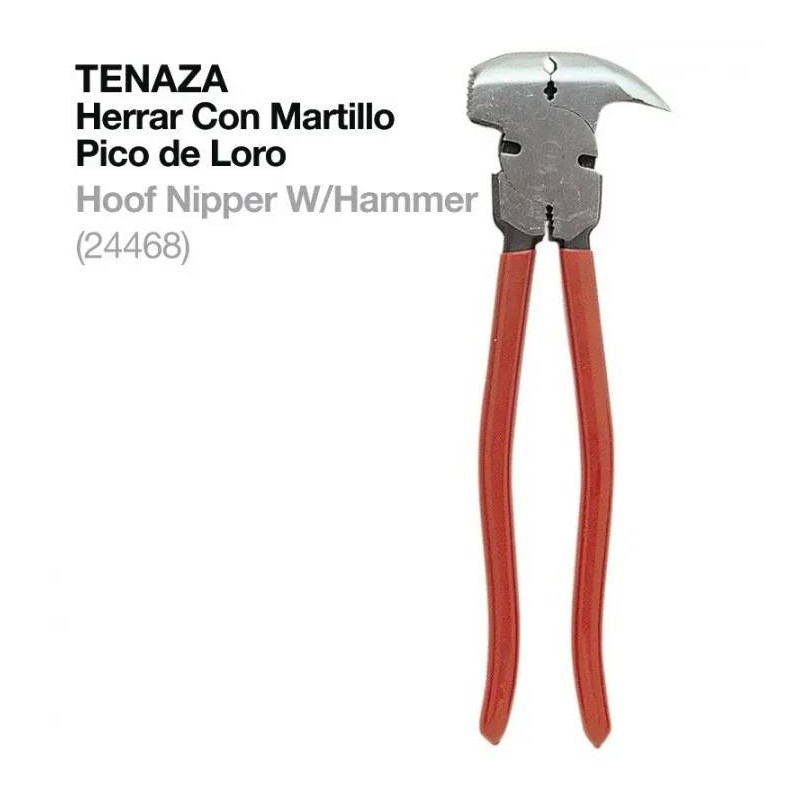 Tenaza herrar con martillo